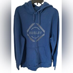 Hurley Men's Blue Pullover Hoodie Size Large